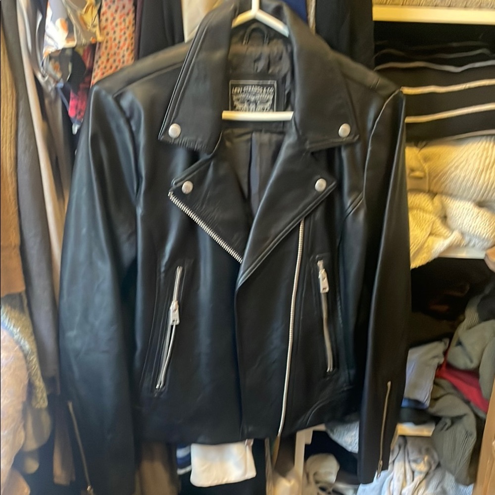 Black Leather Biker Jacket